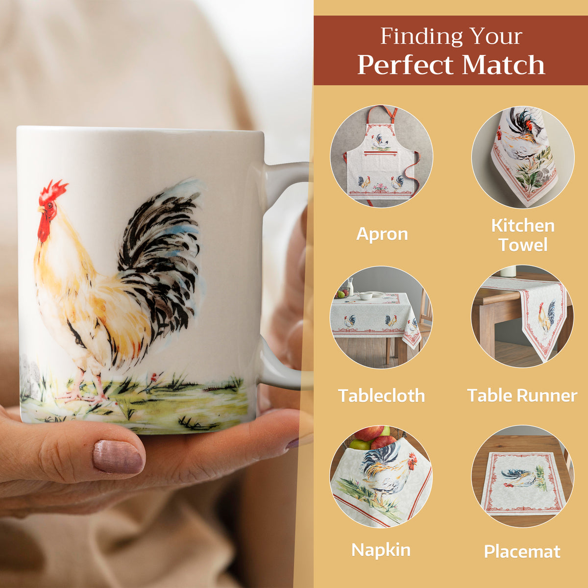 Campagne Fine Bone China Coffee Mugs