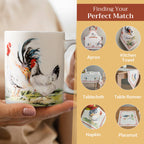 Campagne Fine Bone China Coffee Mugs