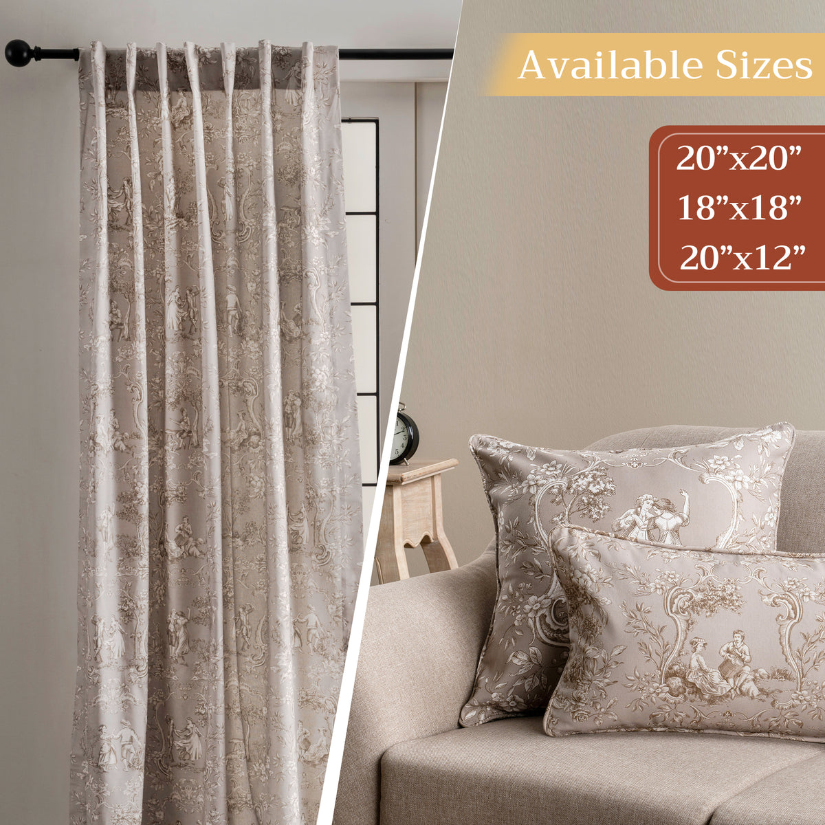 Joli Jouy Throw Pillow Covers