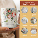 Champ De Mars Fine Bone China Coffee Mugs