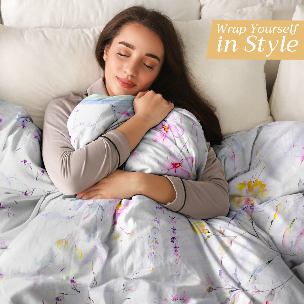 Summer Floral Throw Blankets