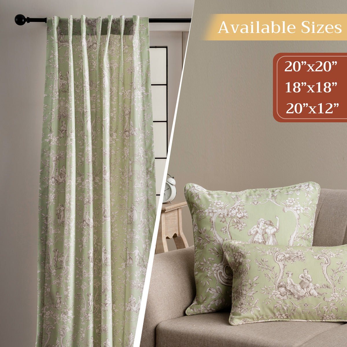 Joli Jouy Throw Pillow Covers