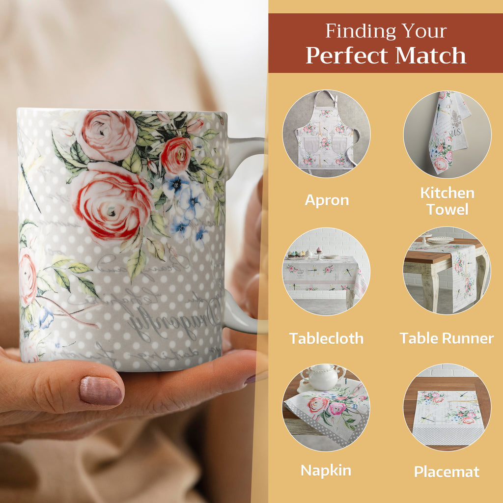 Champ De Mars Fine Bone China Coffee Mugs