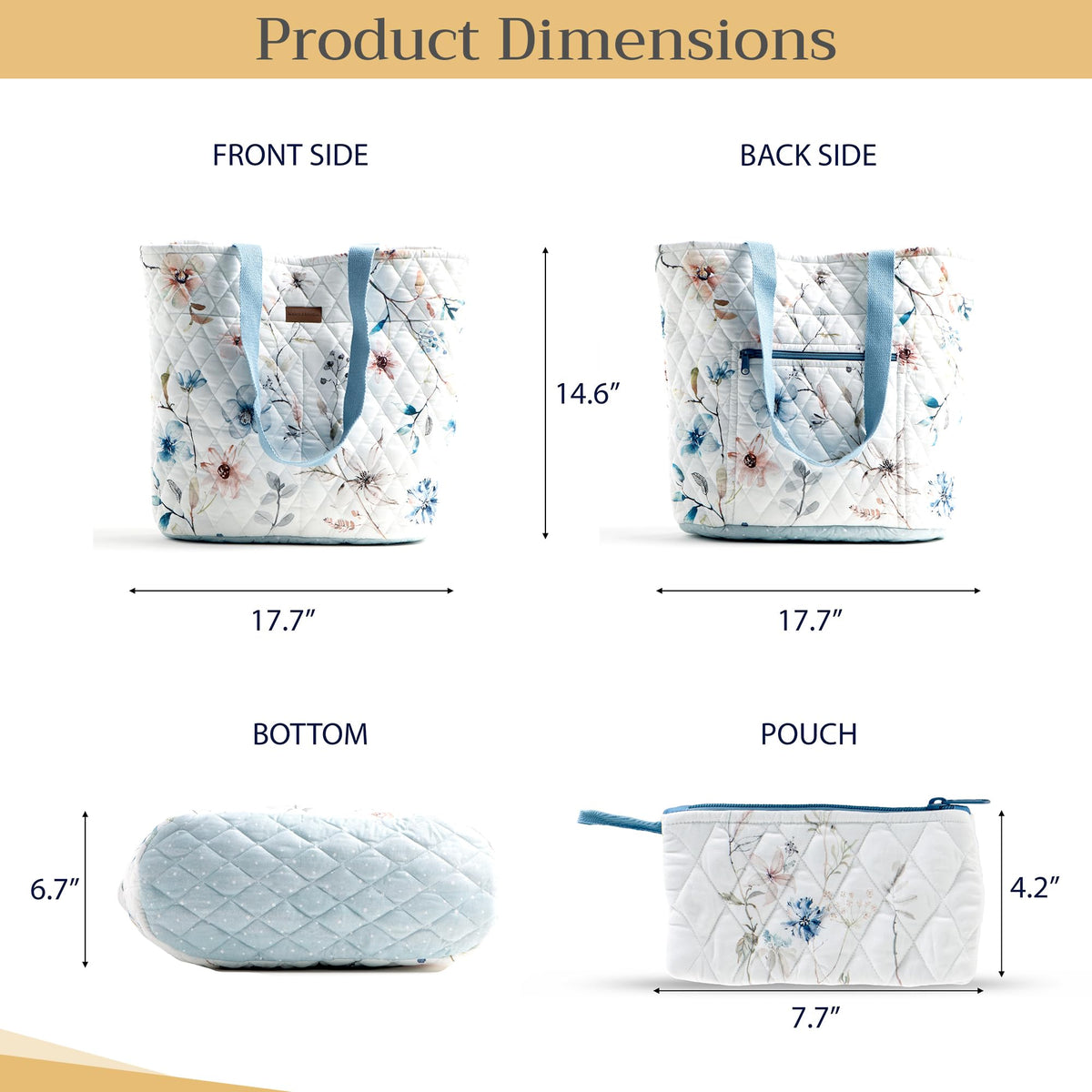 Ice Florals Shopping Bags