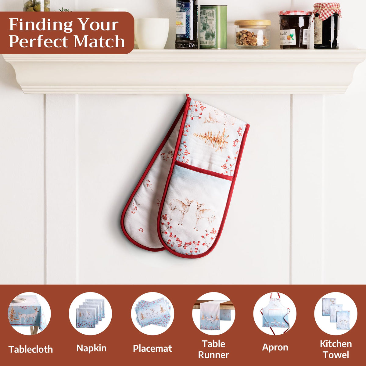 Fairy Tale Forest Double Oven Mitts