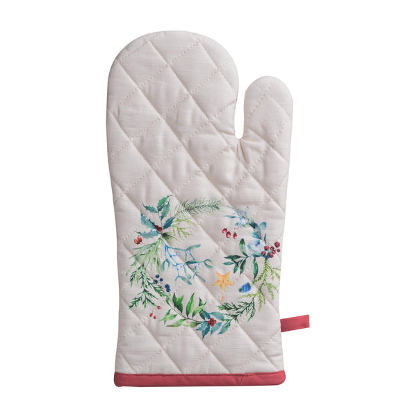 Holly Time Oven Mitts