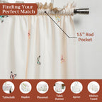 Botanical Fresh Kitchen Curtains
