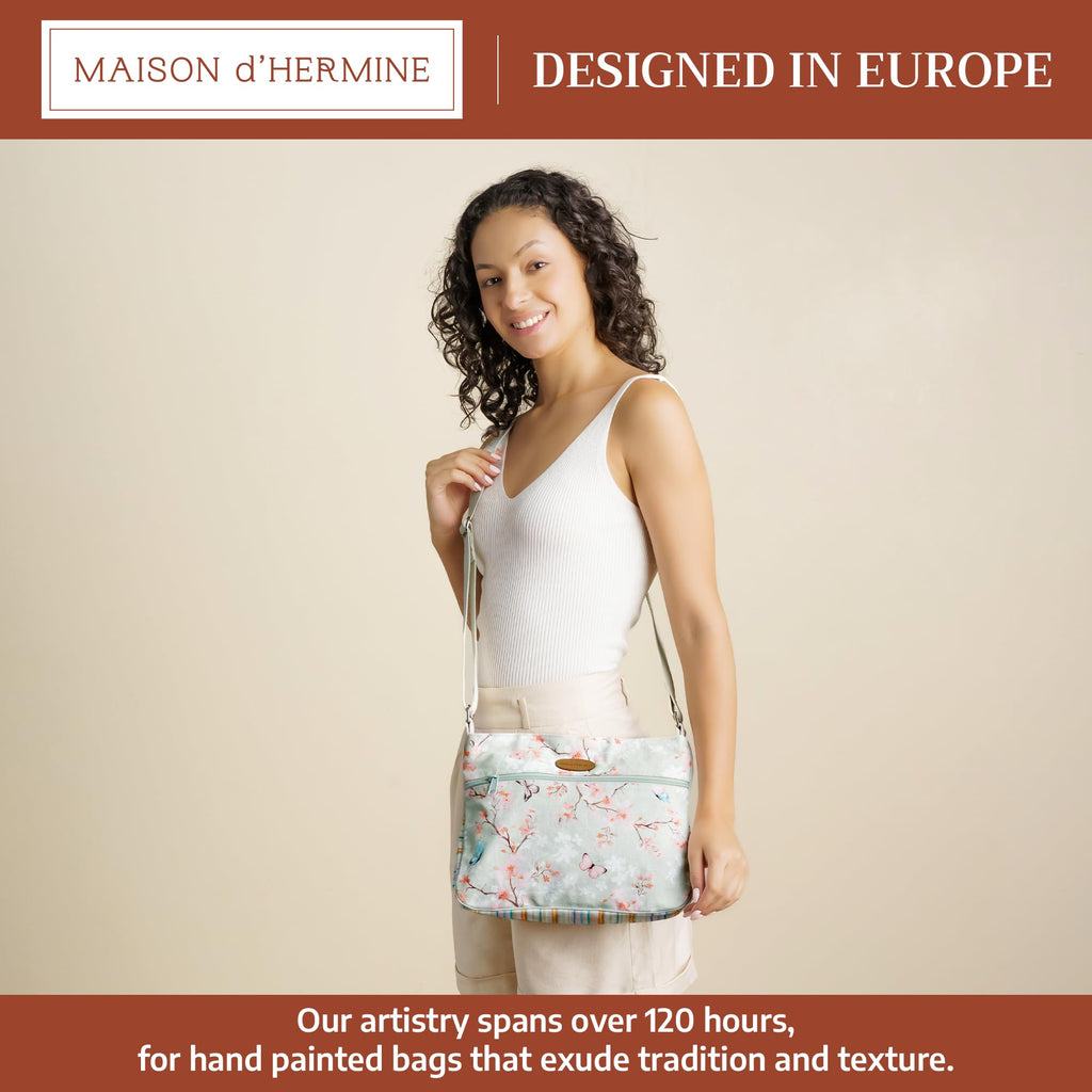 Blossoms in Spring Cross Body Bags
