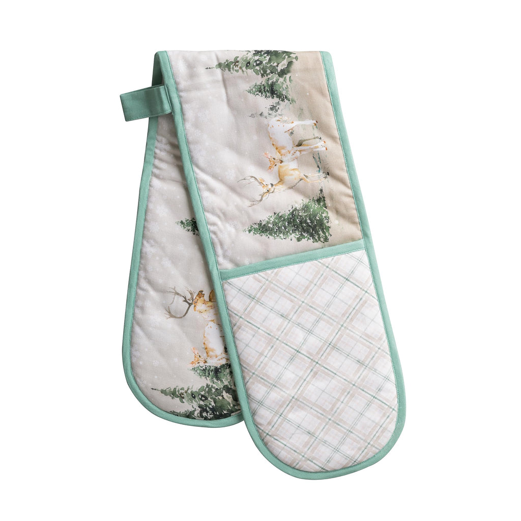 Deer In The Woods Double Oven Mitts
