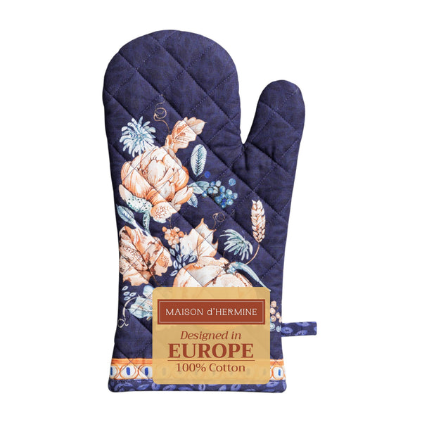 Pumpkin Blues Oven Mitts