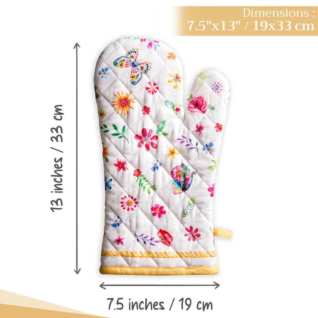 Happy Florals Oven Mitts