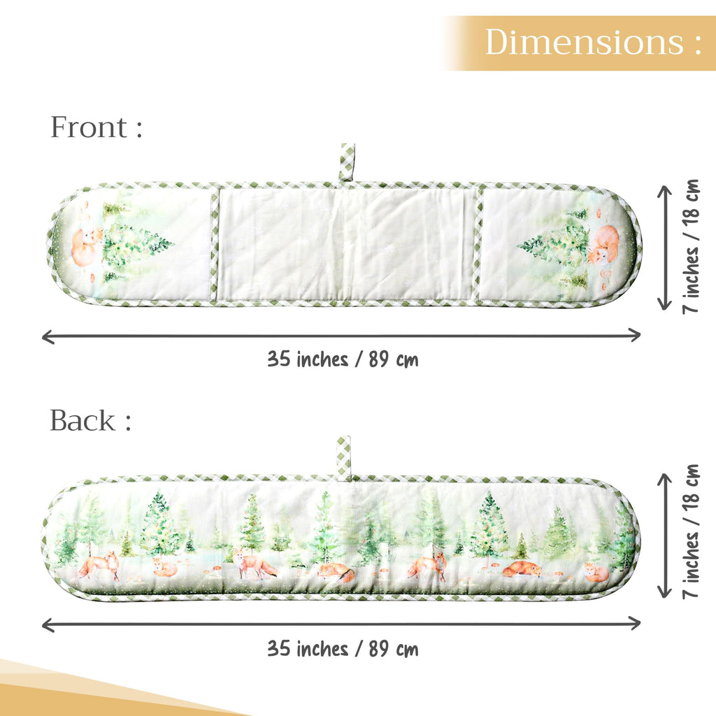 Winter Mornings Double Oven Mitts