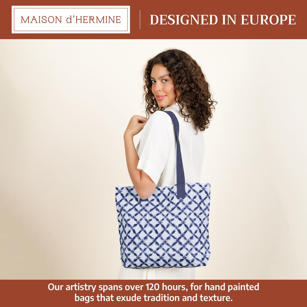 Shibori Canvas Tote Bags