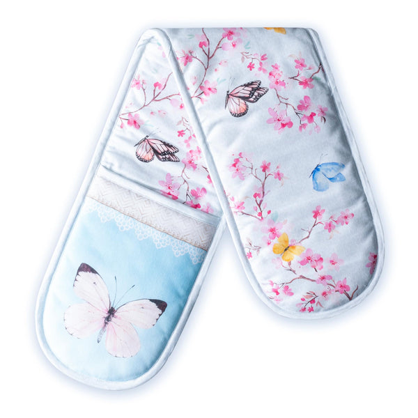 Blossoms in Spring Double Oven Mitts