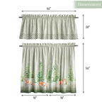 Winter Mornings Kitchen Curtains