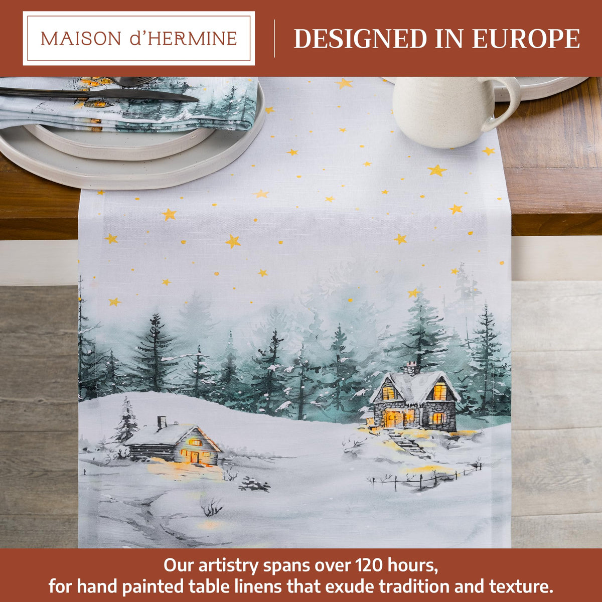 Neige de noel Table Runners