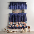 Pumpkin Blues Kitchen Curtains