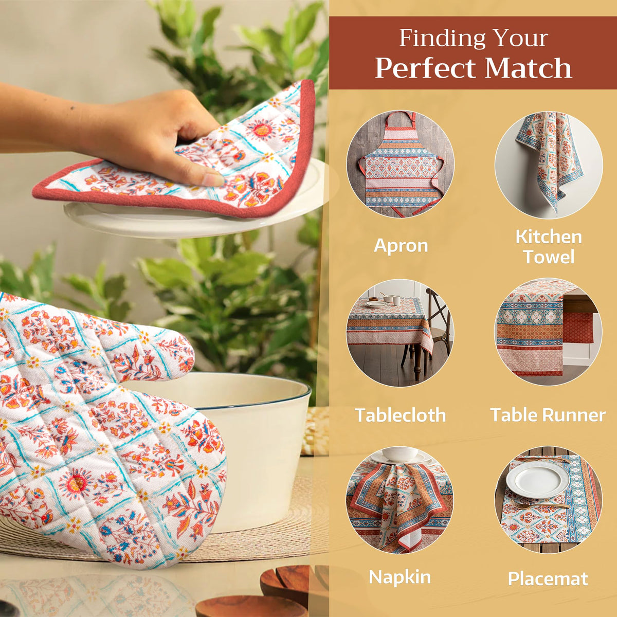 Cachemire Oven Mitts + Pot Holders