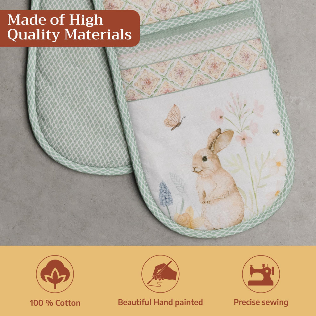 Easter Dew Double Oven Mitts