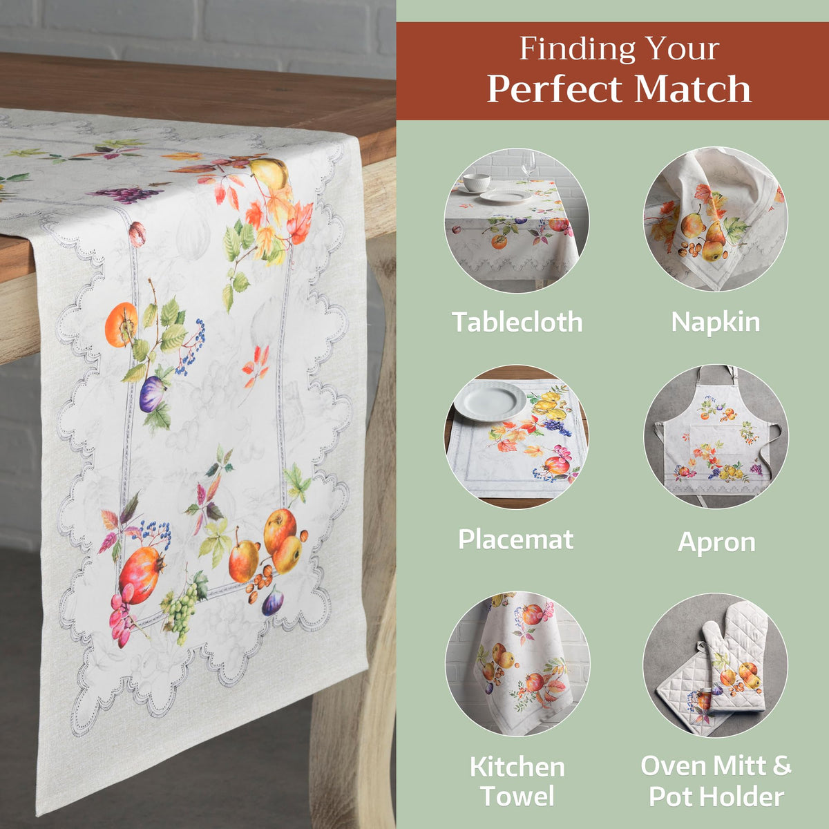Fruit D'Hiver Table Runners