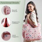 Romantic Poppy Shopping Bags