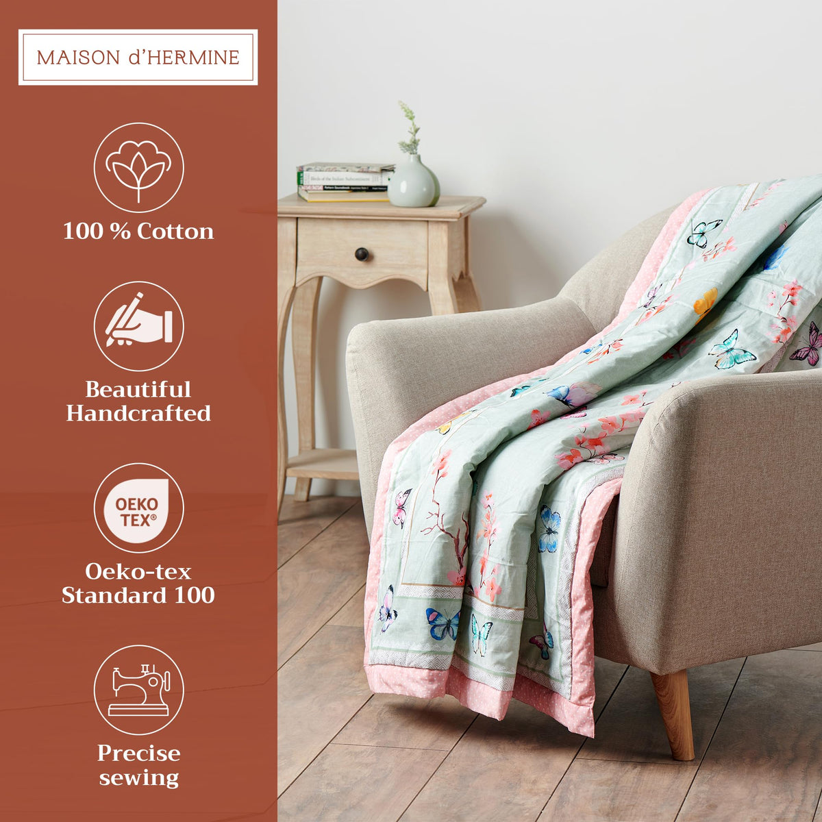 Blossoms in Spring Throw Blankets