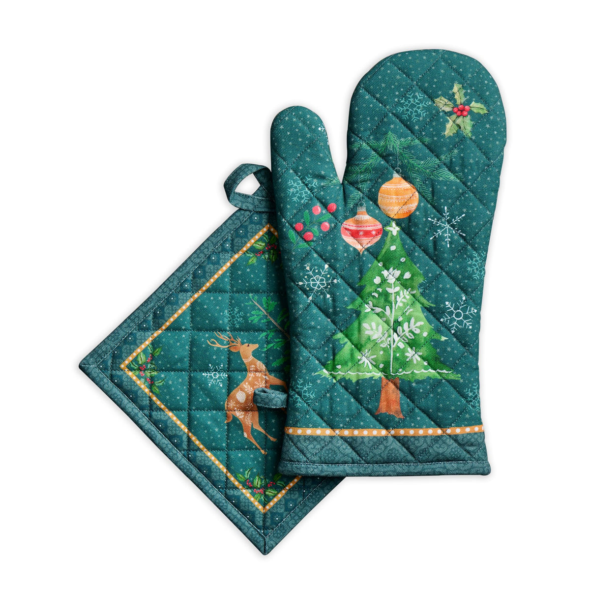 Hygge Christmas Oven Mitts + Pot Holders