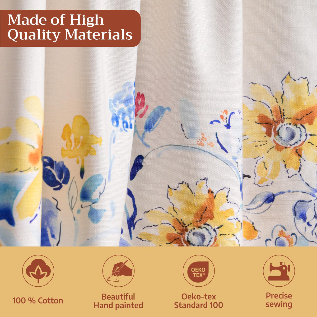 Girassol Kitchen Curtains