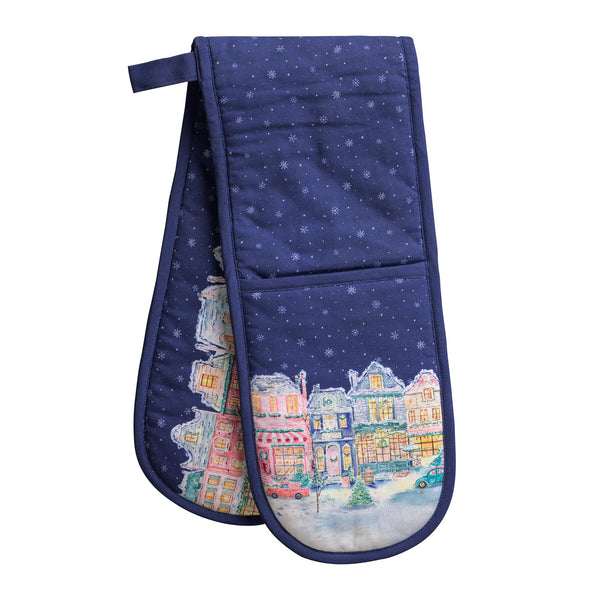 Christmas Market Double Oven Mitts