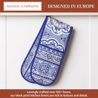 Melodie Bleue Double Oven Mitts