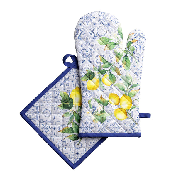 Citrus Oven Mitts + Pot Holders