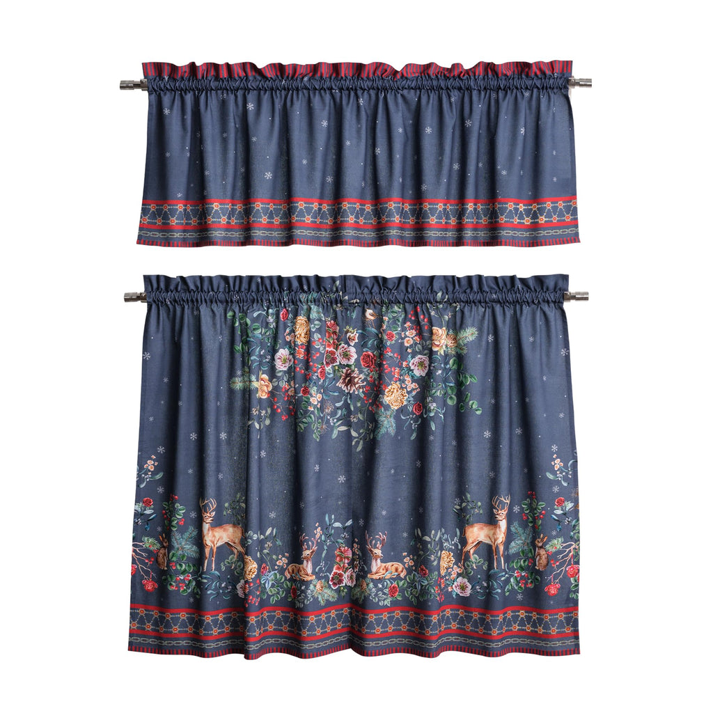 Christmas Joy Kitchen Curtains