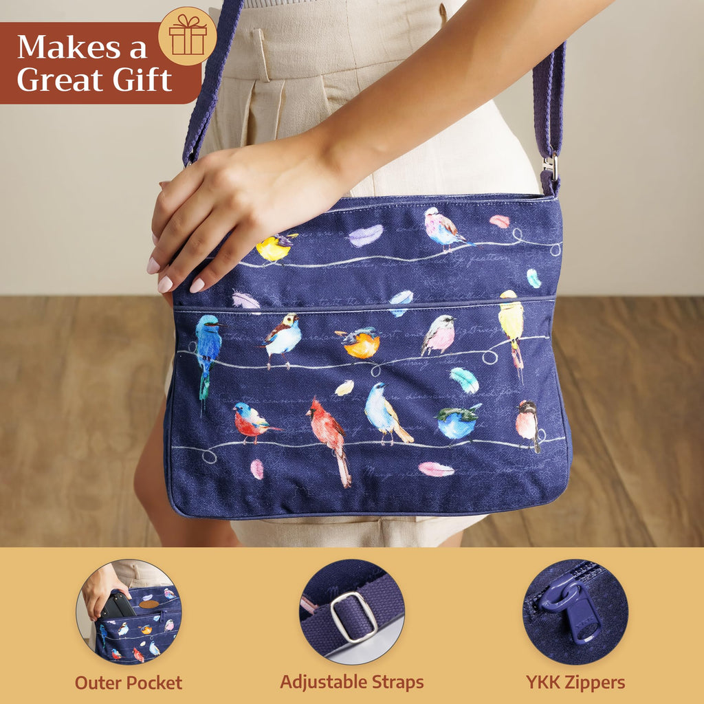 Birdies on Wire Cross Body Bags