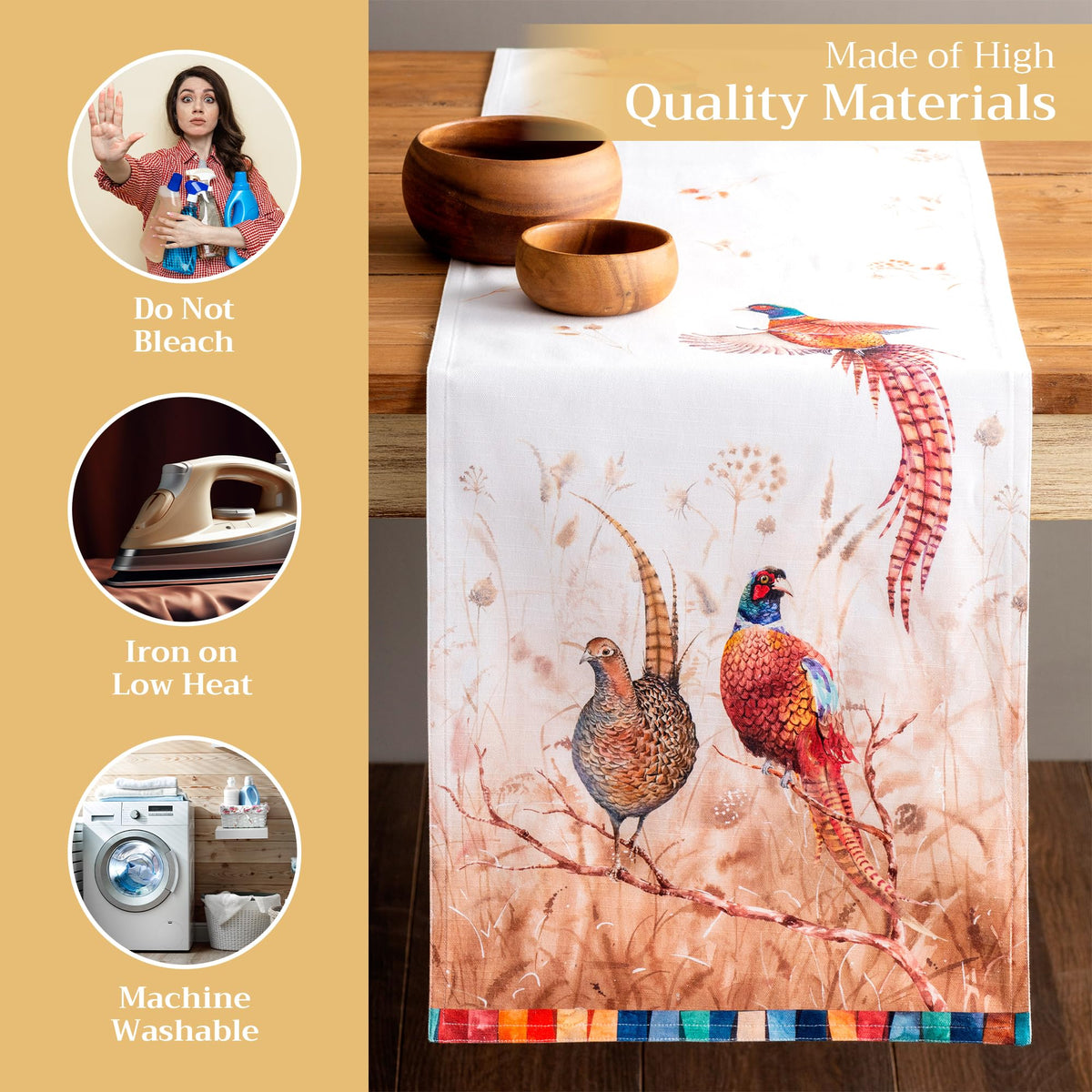 Faisan D'Automne Table Runners