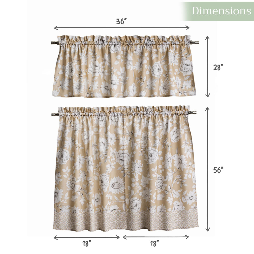 Pretty Autumn Kitchen Curtains