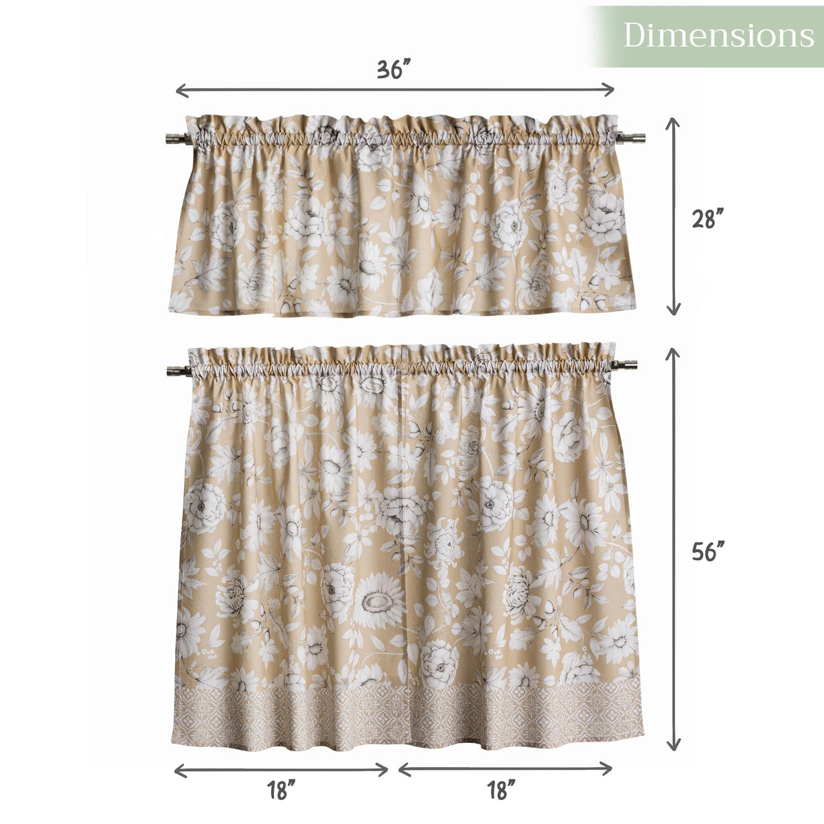 Pretty Autumn Kitchen Curtains