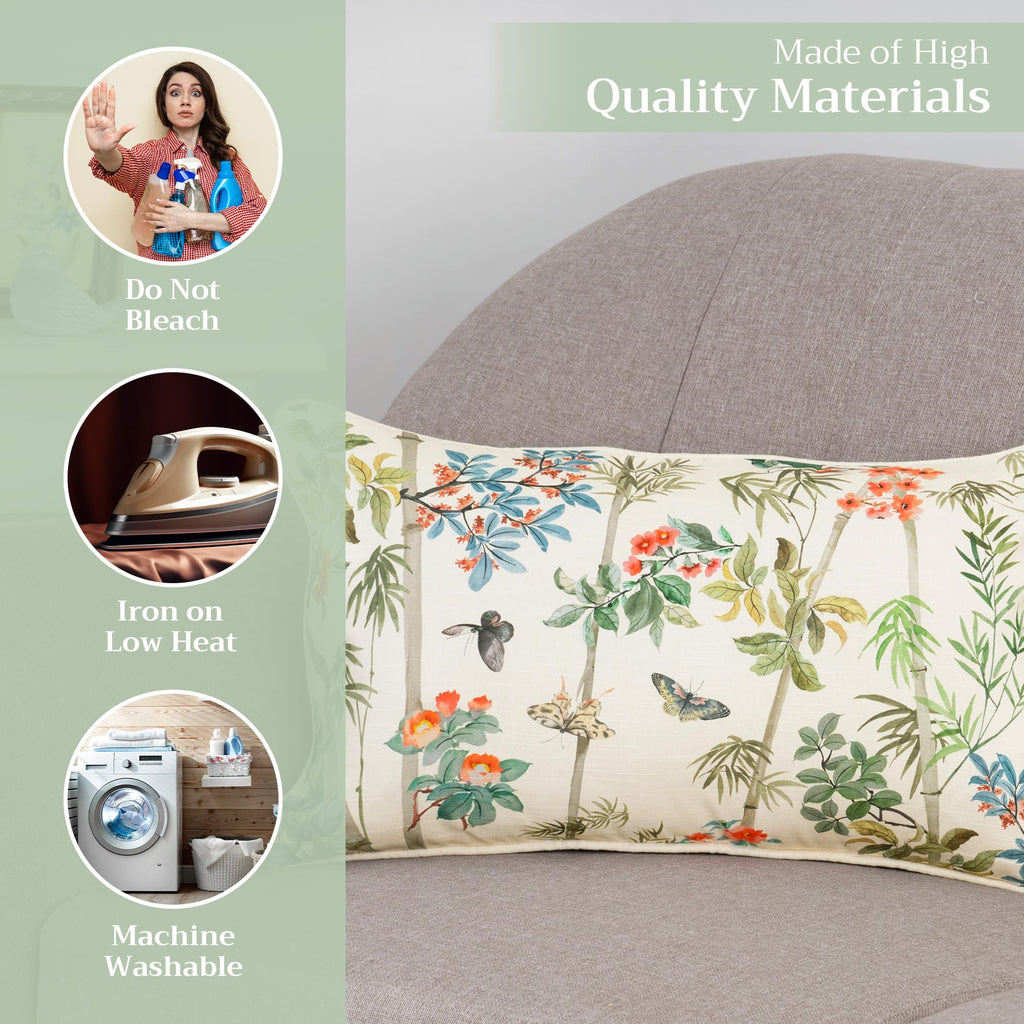 Canne Throw Pillow Covers