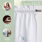 Summer Floral Kitchen Curtains