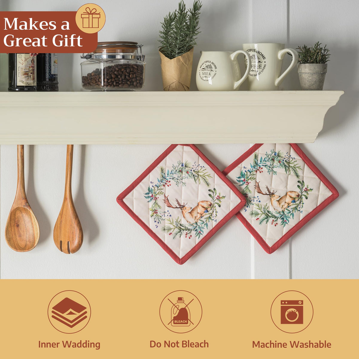 Holly Time Pot Holders