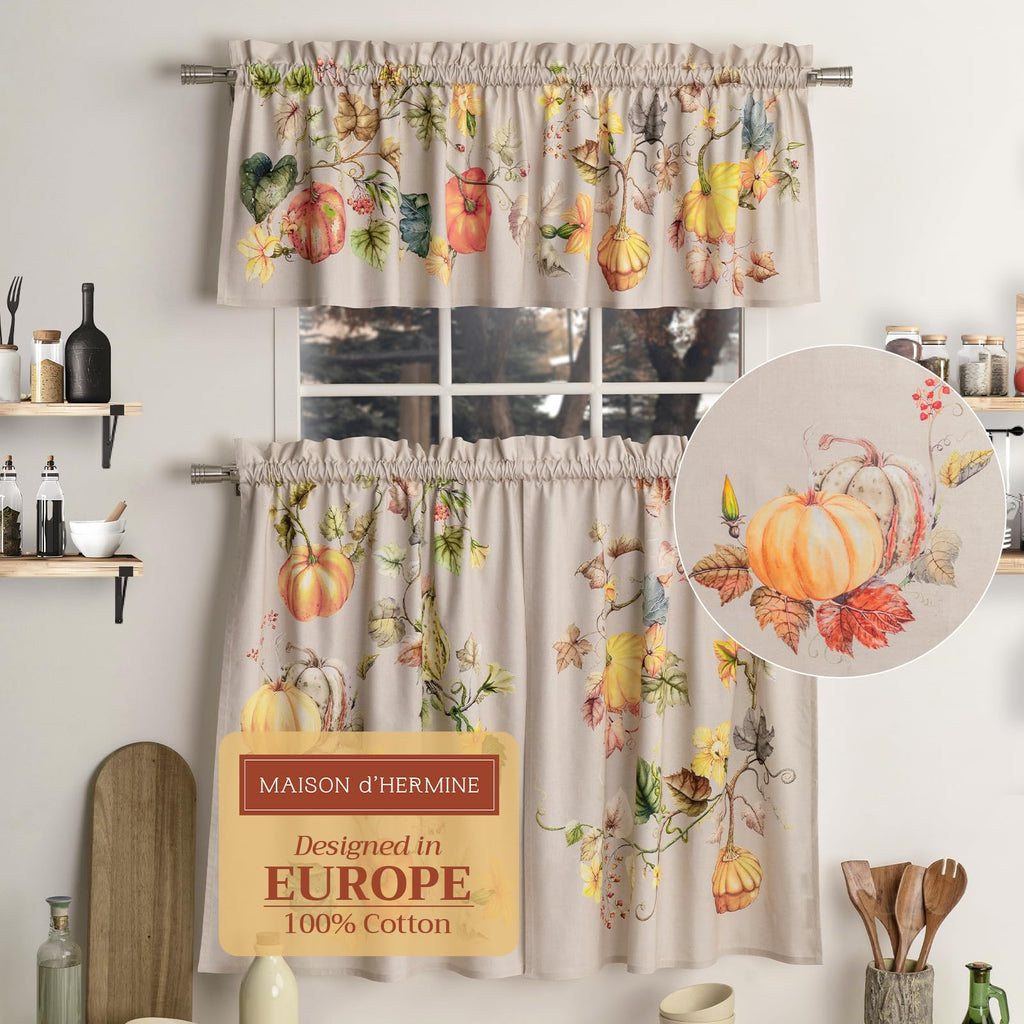 Potiron Kitchen Curtains