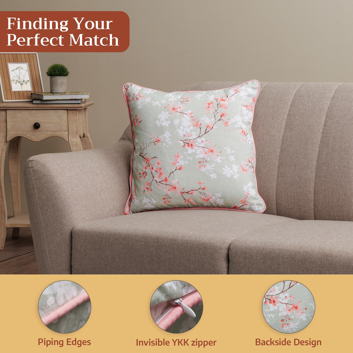 Blossoms In Spring Throw Pillow Covers