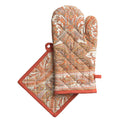 Kashmir Paisley Oven Mitts + Pot Holders