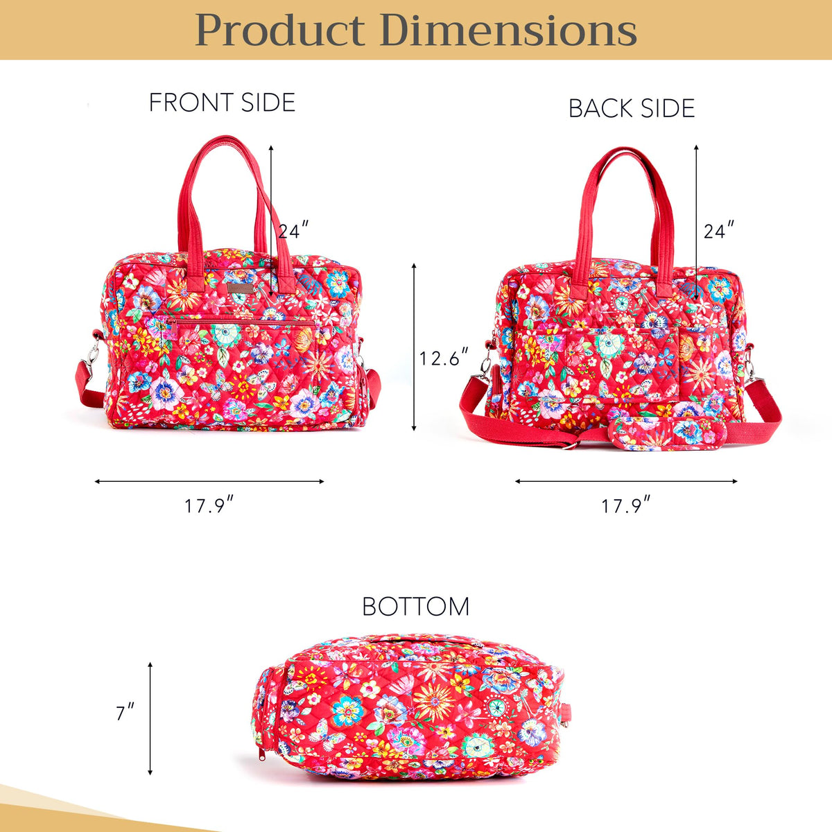 Happy Florals Weekend Bags