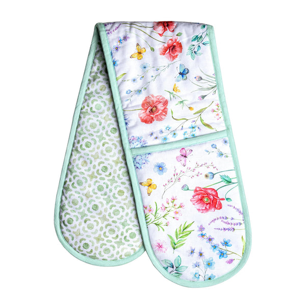 Just Floral Double Oven Mitts