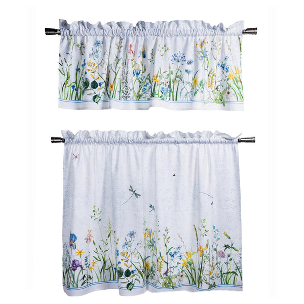 Fleurs De Mai Kitchen Curtains