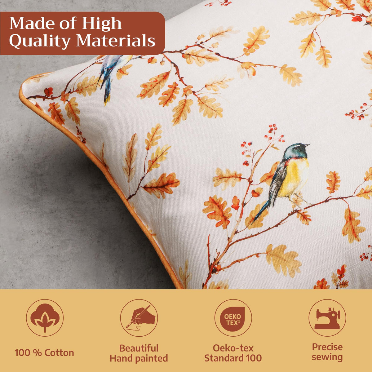 Oak Leaves Throw Pillow Covers
