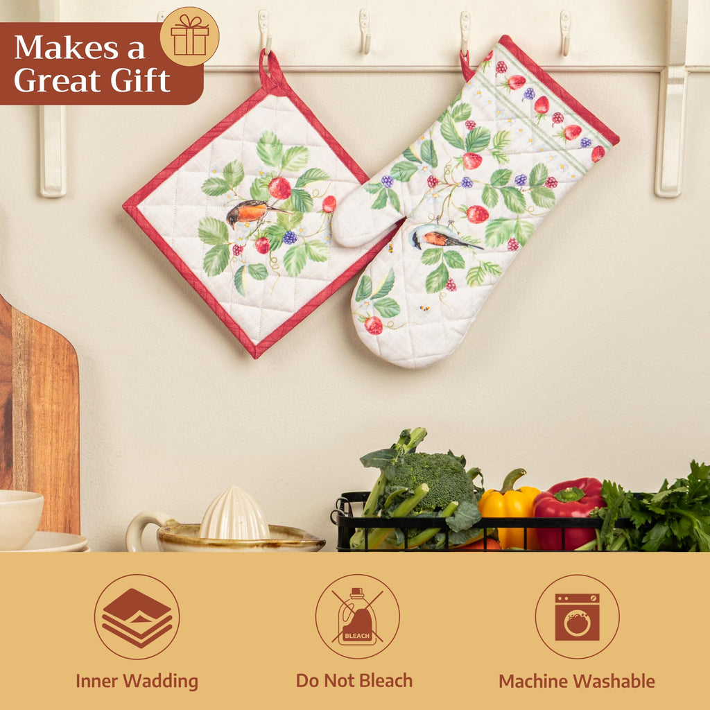 Strawberry days Oven Mitts