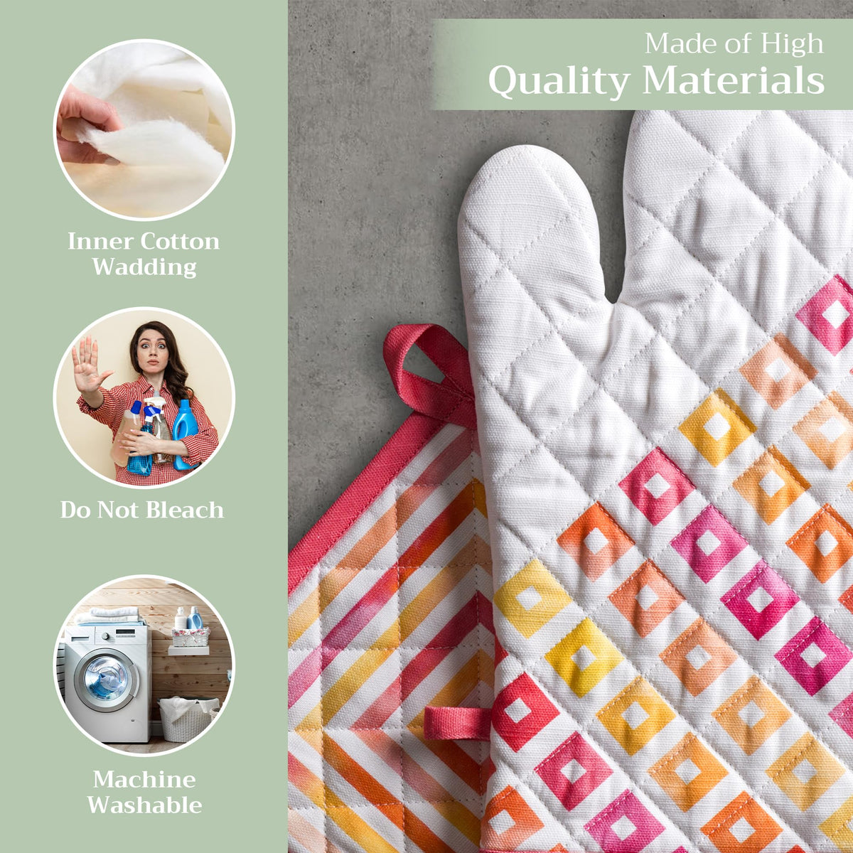 Summer Maze Oven Mitts + Pot Holders