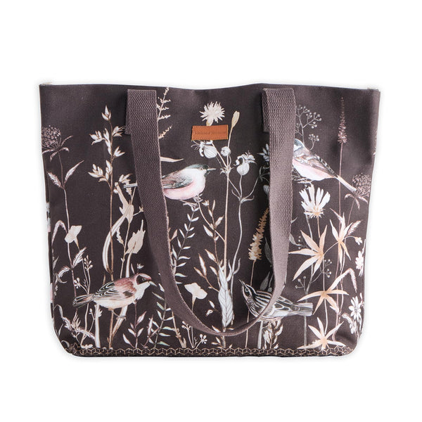 Meadow Florals Canvas Tote Bags