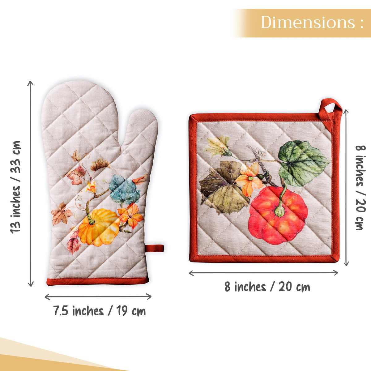 Potiron Oven Mitts + Pot Holders